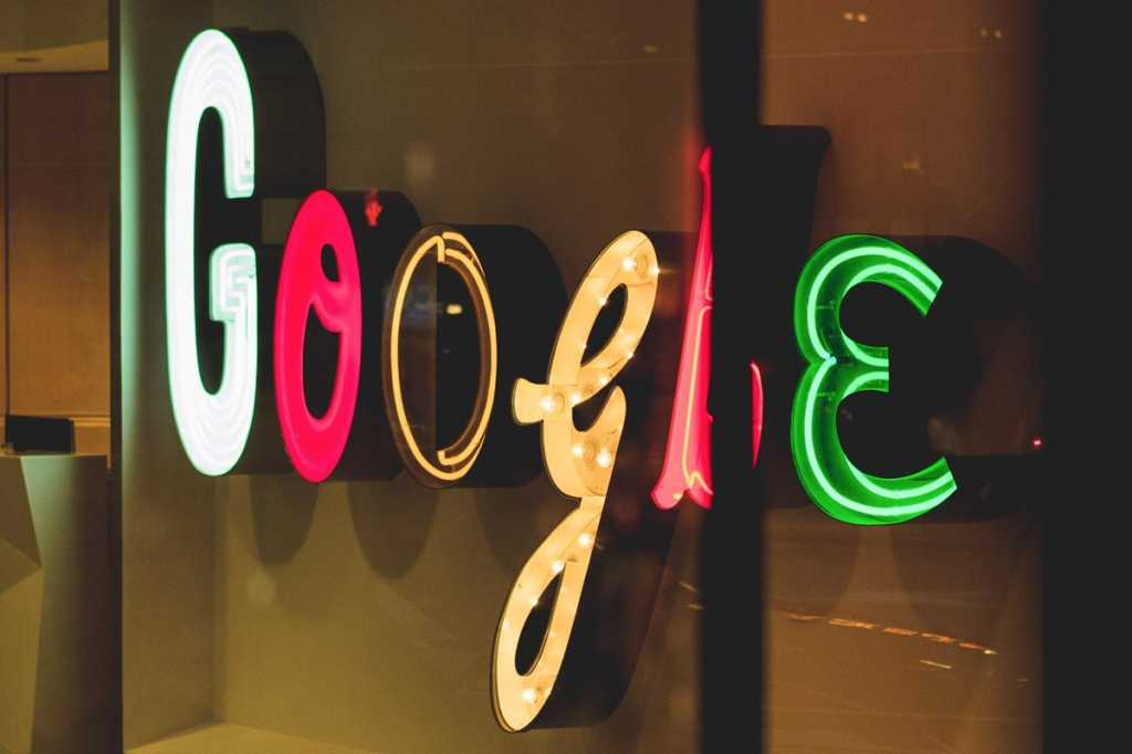 google neon sign google new york office lobby by arthur osipyan via unsplash